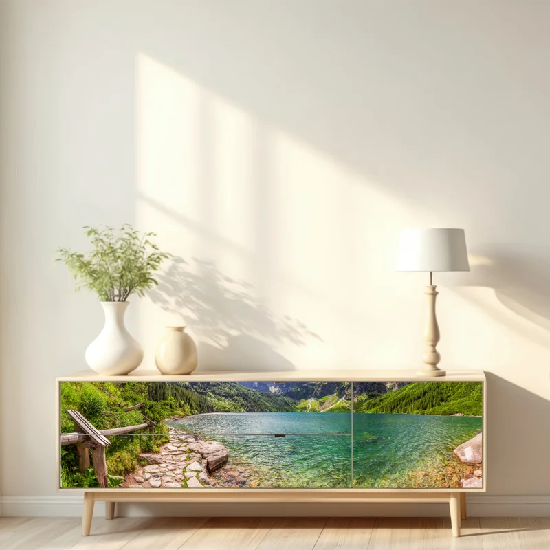 Repositionierbarer Aufkleber panorama Morskie Oko, Tatra