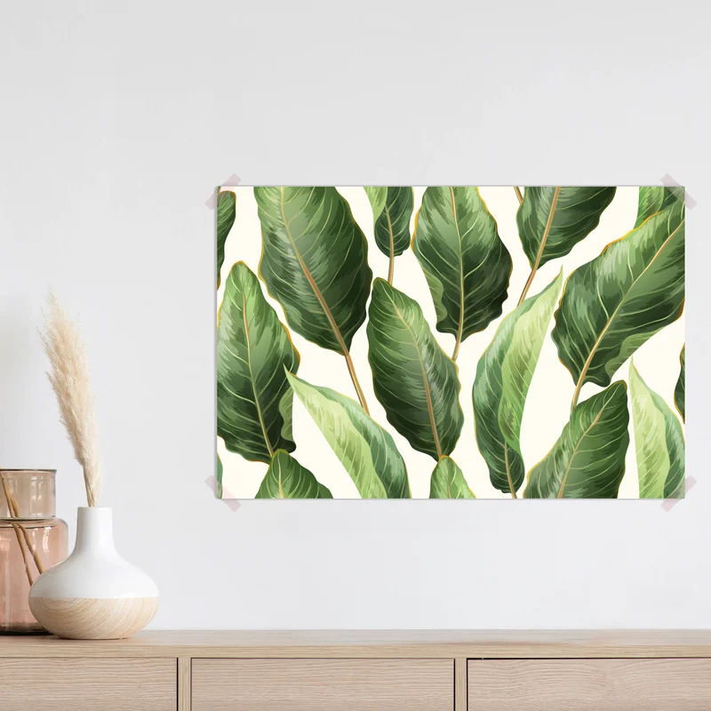 Poster tropisches bananenblattmuster Poster tropisches bananenblattmuster