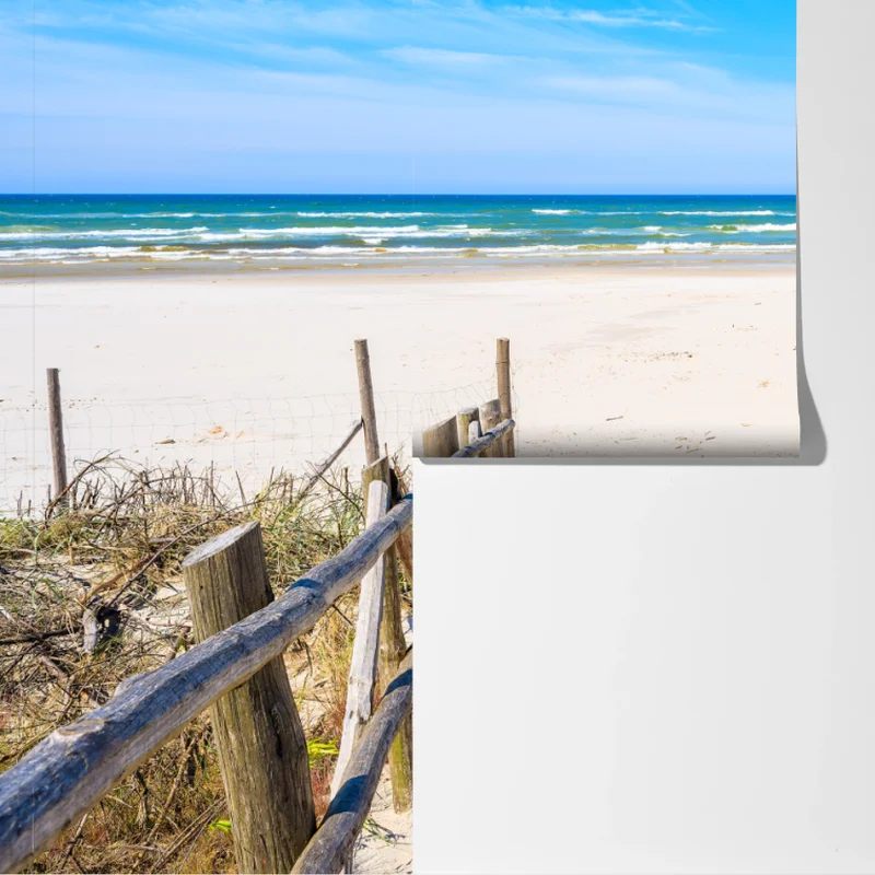 Fototapete eingang zum Strand von Debki an der Ostsee Fototapete eingang zum Strand von Debki an der Ostsee