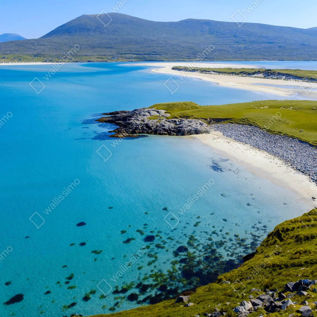 Poster ruhige türkisfarbene strandlandschaft Poster ruhige türkisfarbene strandlandschaft