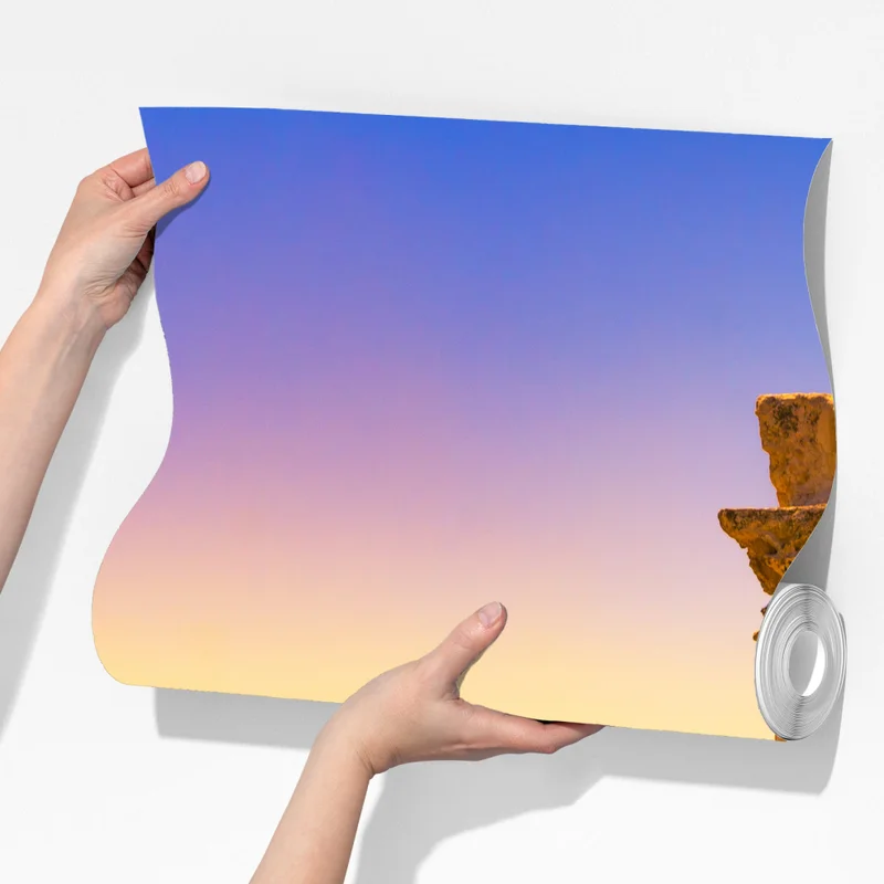 Fototapeta złota panorama Ammanu z antycznymi kolumnami Fototapeta złota panorama Ammanu z antycznymi kolumnami