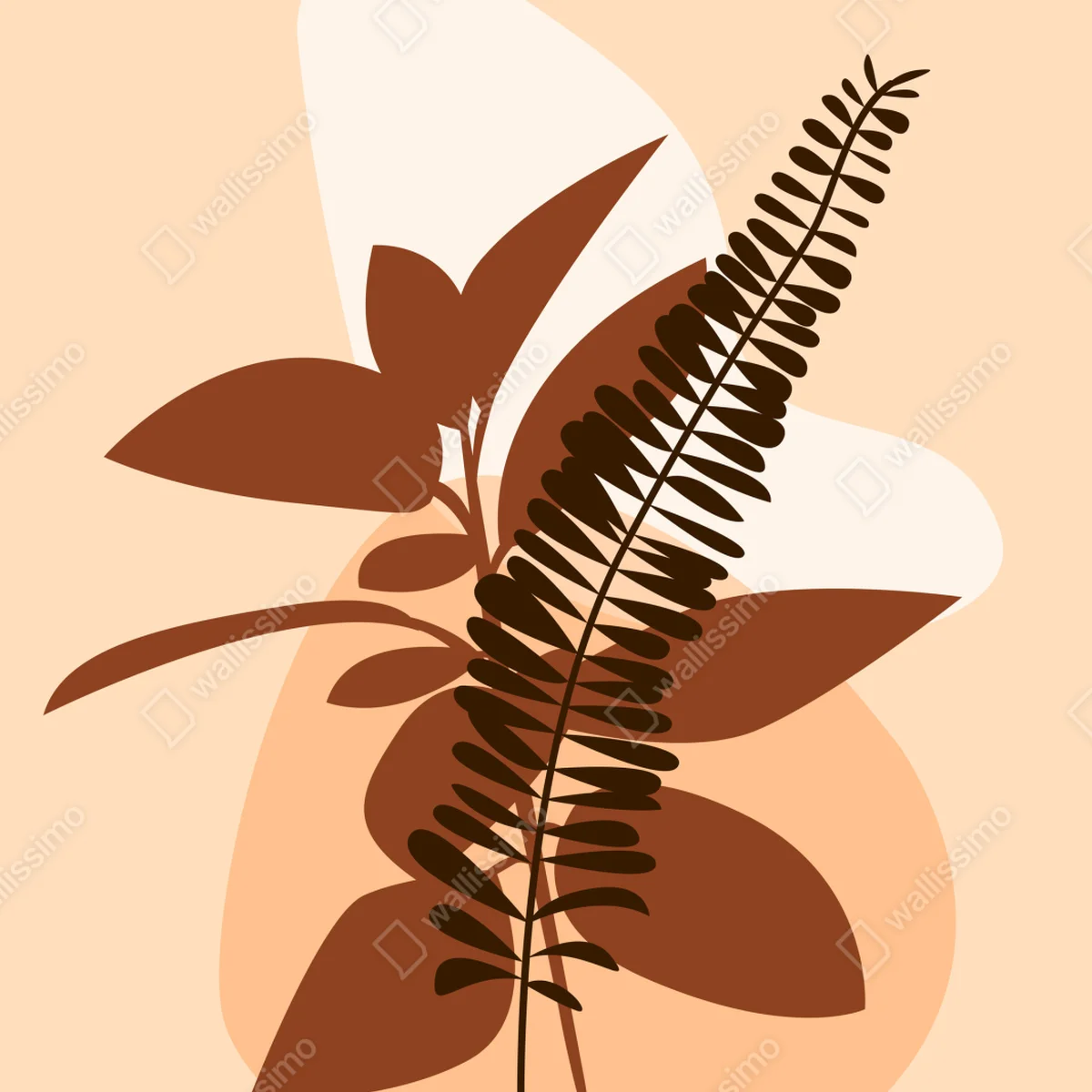 Fototapete erdige abstrakte blätter Fototapete erdige abstrakte blätter