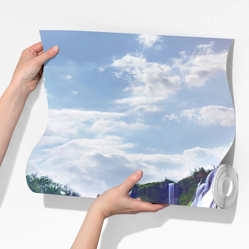 Fototapete Jiulong wasserfall türkis kaskade in Luoping, China Fototapete Jiulong wasserfall türkis kaskade in Luoping, China