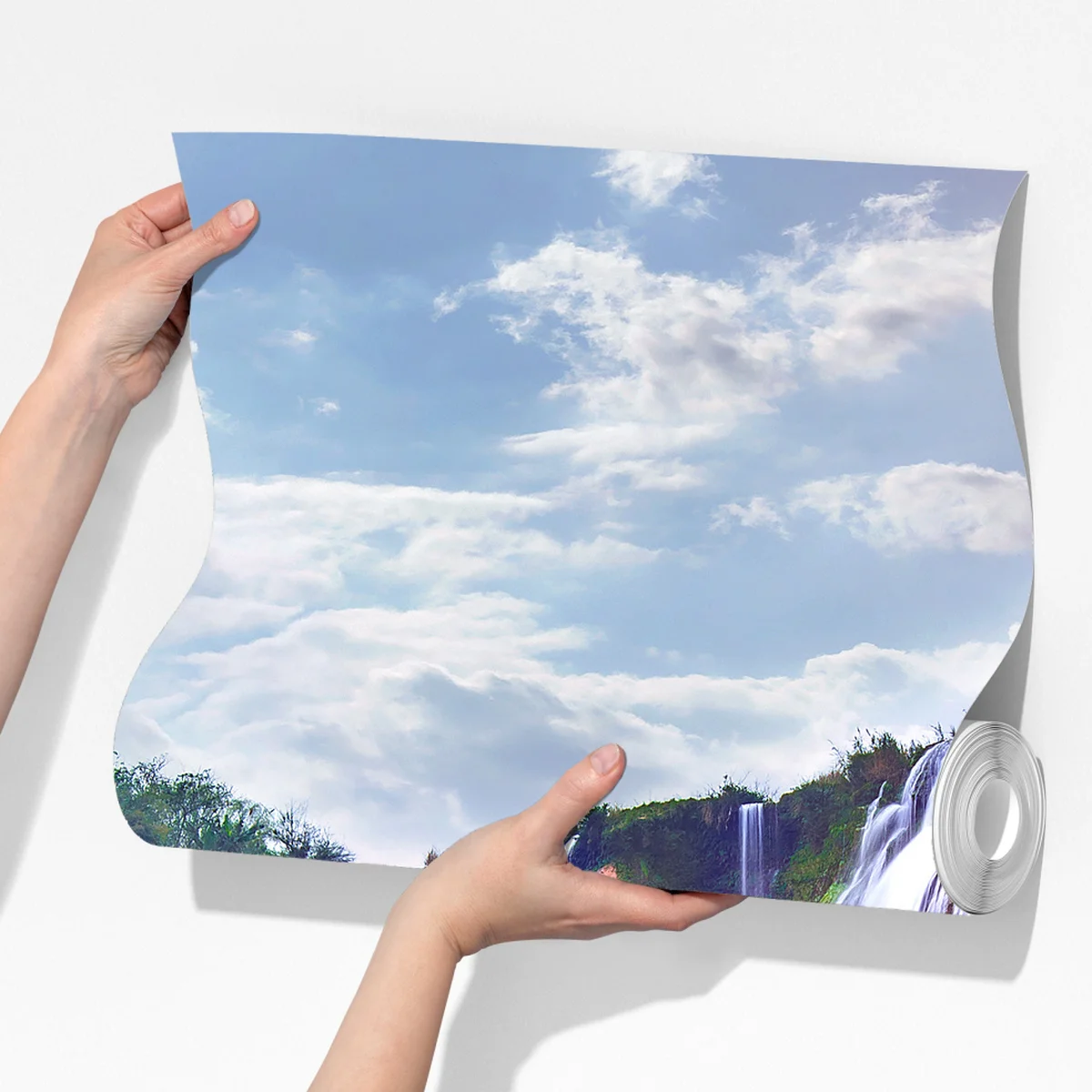 Fototapete Jiulong wasserfall türkis kaskade in Luoping, China Fototapete Jiulong wasserfall türkis kaskade in Luoping, China