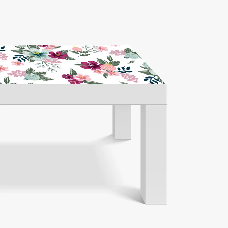 Tischaufkleber und Schreibtischaufkleber pastell blumenmuster