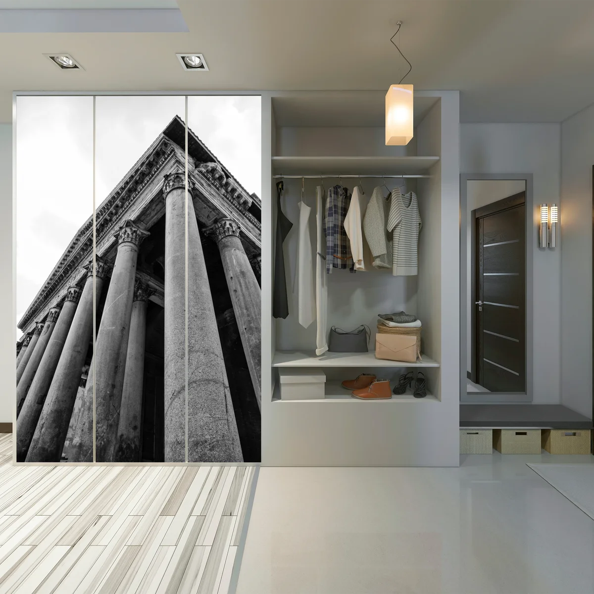 Schrankaufkleber majestätische säulen des Pantheon in Rom Schrankaufkleber majestätische säulen des Pantheon in Rom