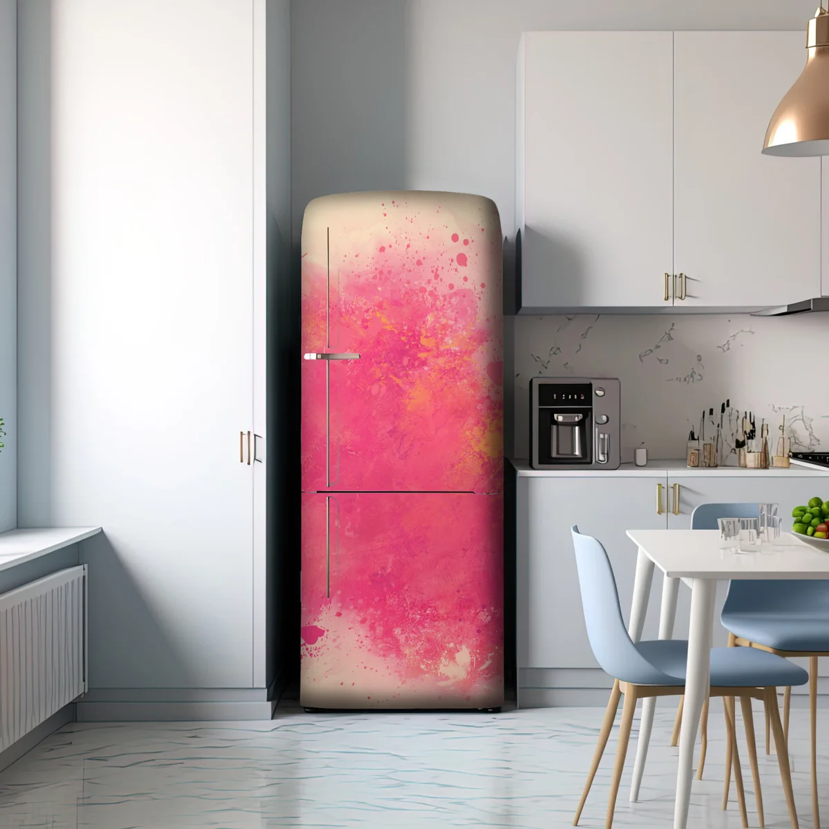 Kühlschrankaufkleber lebendige rosa aquarellspritzer Kühlschrankaufkleber lebendige rosa aquarellspritzer