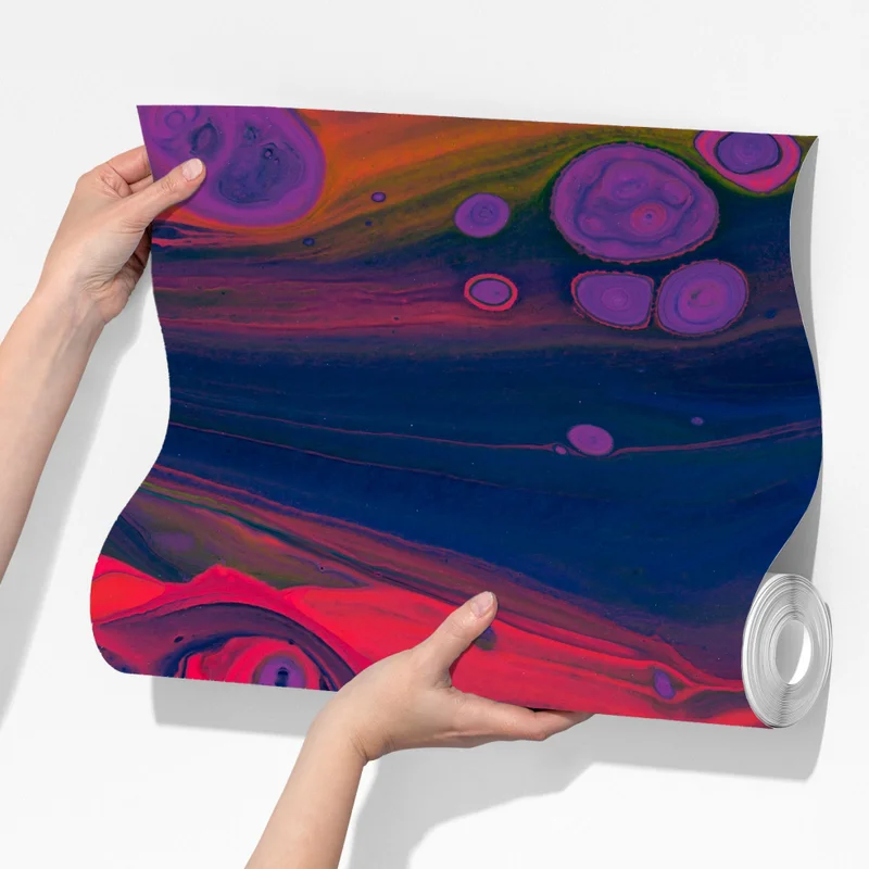 Fototapete leuchtende pinke abstrakte flüssige kunst Fototapete leuchtende pinke abstrakte flüssige kunst