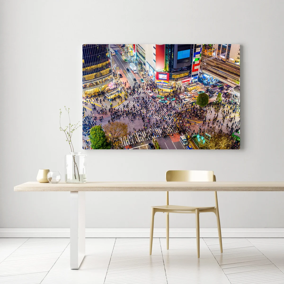 Leinwandbild Shibuya nächtliche kreuzung Leinwandbild Shibuya nächtliche kreuzung