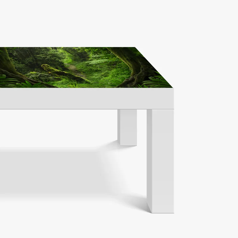 Tischaufkleber und Schreibtischaufkleber verzauberter moosiger waldpfad Tischaufkleber und Schreibtischaufkleber verzauberter moosiger waldpfad