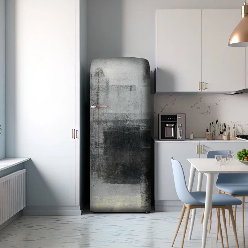 Kühlschrankaufkleber subtile monochrome textur