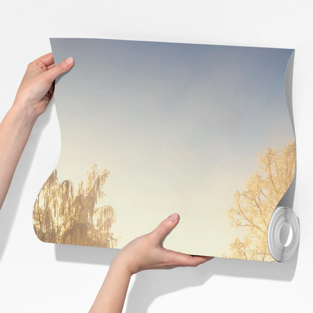 Fototapeta złoty zimowy wschód słońca nad mroźną rzeką Fototapeta złoty zimowy wschód słońca nad mroźną rzeką