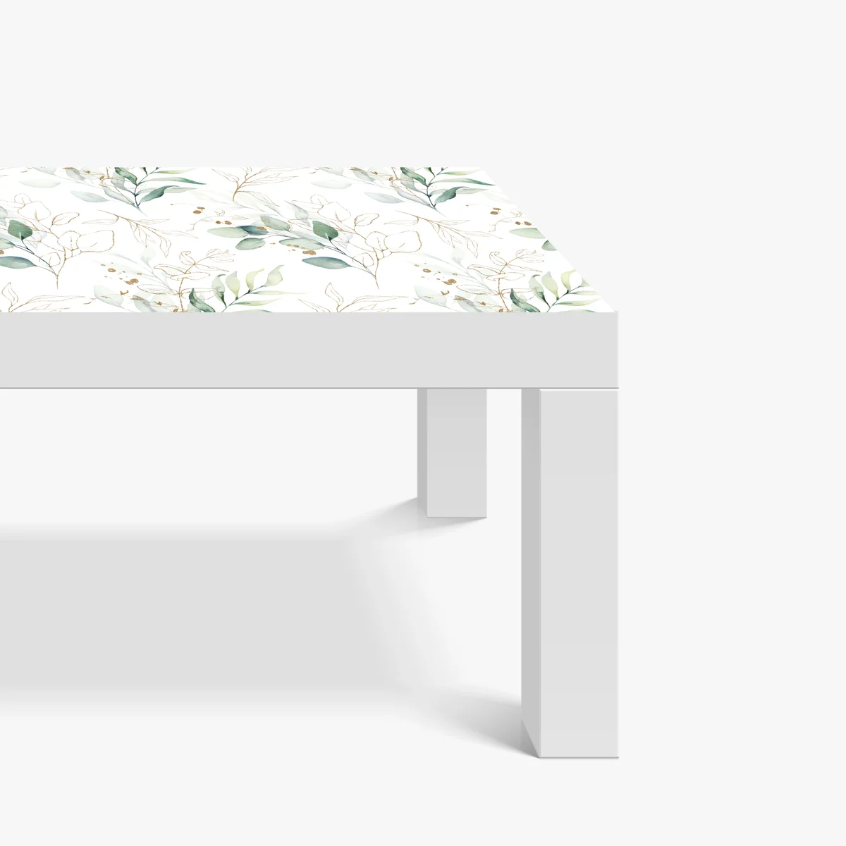 Tischaufkleber und Schreibtischaufkleber sanftes eukalyptus aquarellmuster Tischaufkleber und Schreibtischaufkleber sanftes eukalyptus aquarellmuster