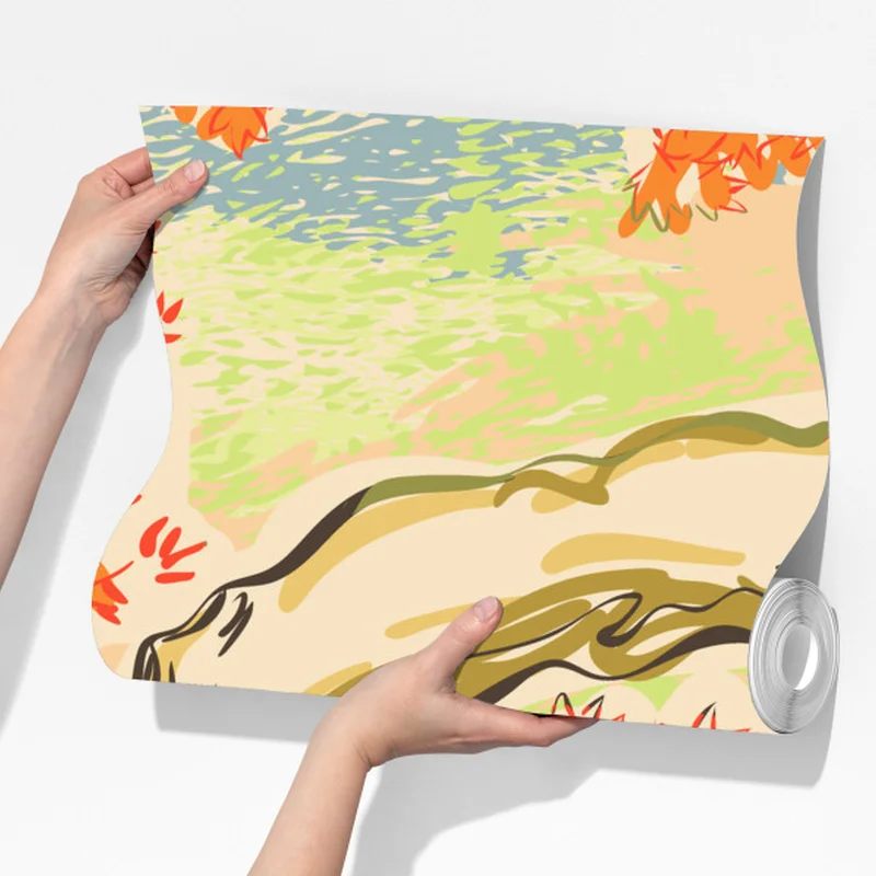 Fototapete orientalisches baummuster mit blättern Fototapete orientalisches baummuster mit blättern