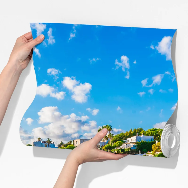 Fototapeta słoneczna Cala Esmeralda zatoka w turkusie Fototapeta słoneczna Cala Esmeralda zatoka w turkusie