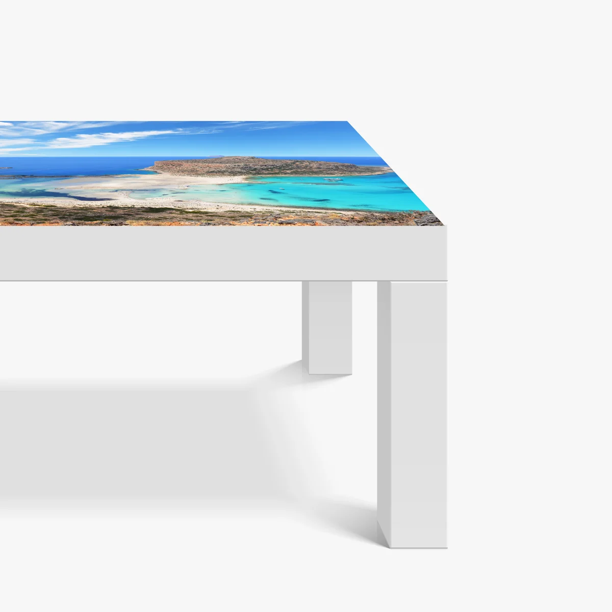 Tischaufkleber und Schreibtischaufkleber lagune Balos türkislandschaft, Kreta Tischaufkleber und Schreibtischaufkleber lagune Balos türkislandschaft, Kreta