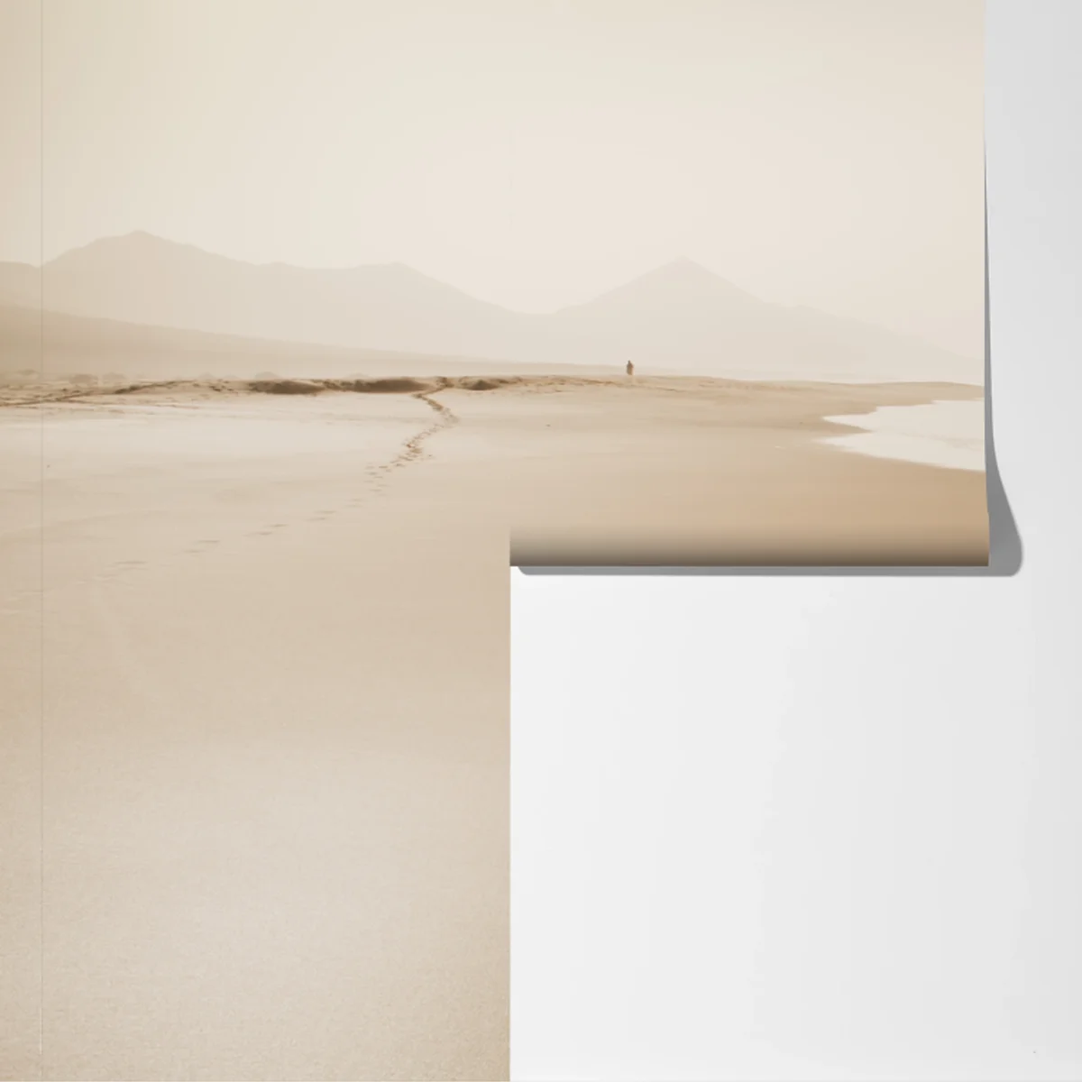 Fototapete ruhiger sepia strand Fototapete ruhiger sepia strand