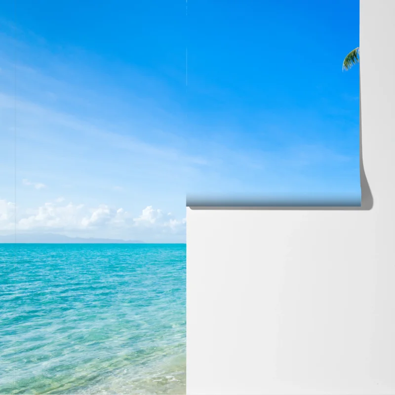 Fototapete tropischer türkisfarbener strand mit palmen Fototapete tropischer türkisfarbener strand mit palmen