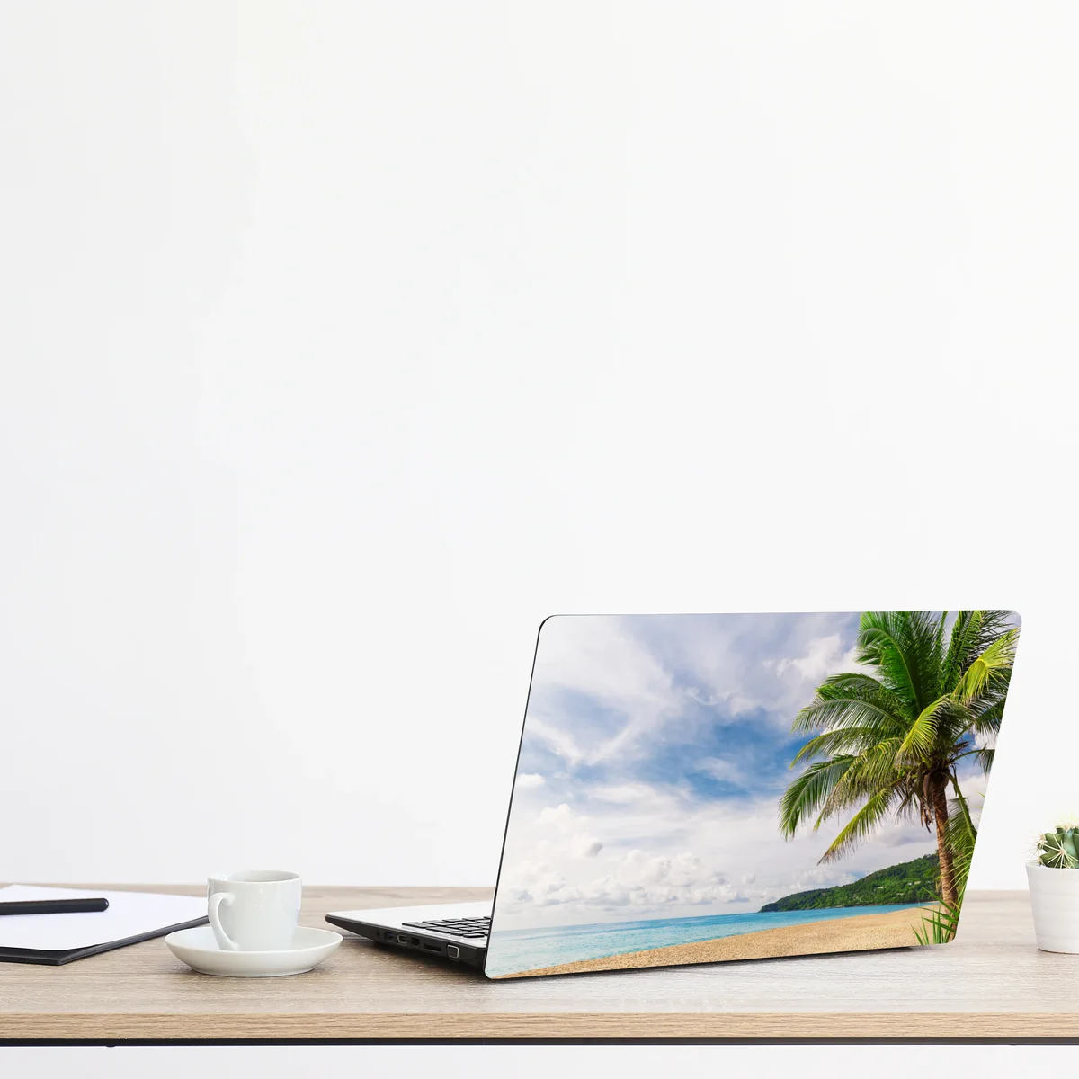 Laptop-Aufkleber tropischer strand in Phuket mit palme Laptop-Aufkleber tropischer strand in Phuket mit palme