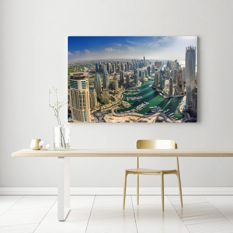 Leinwandbild Dubai Marina panorama skyline Leinwandbild Dubai Marina panorama skyline