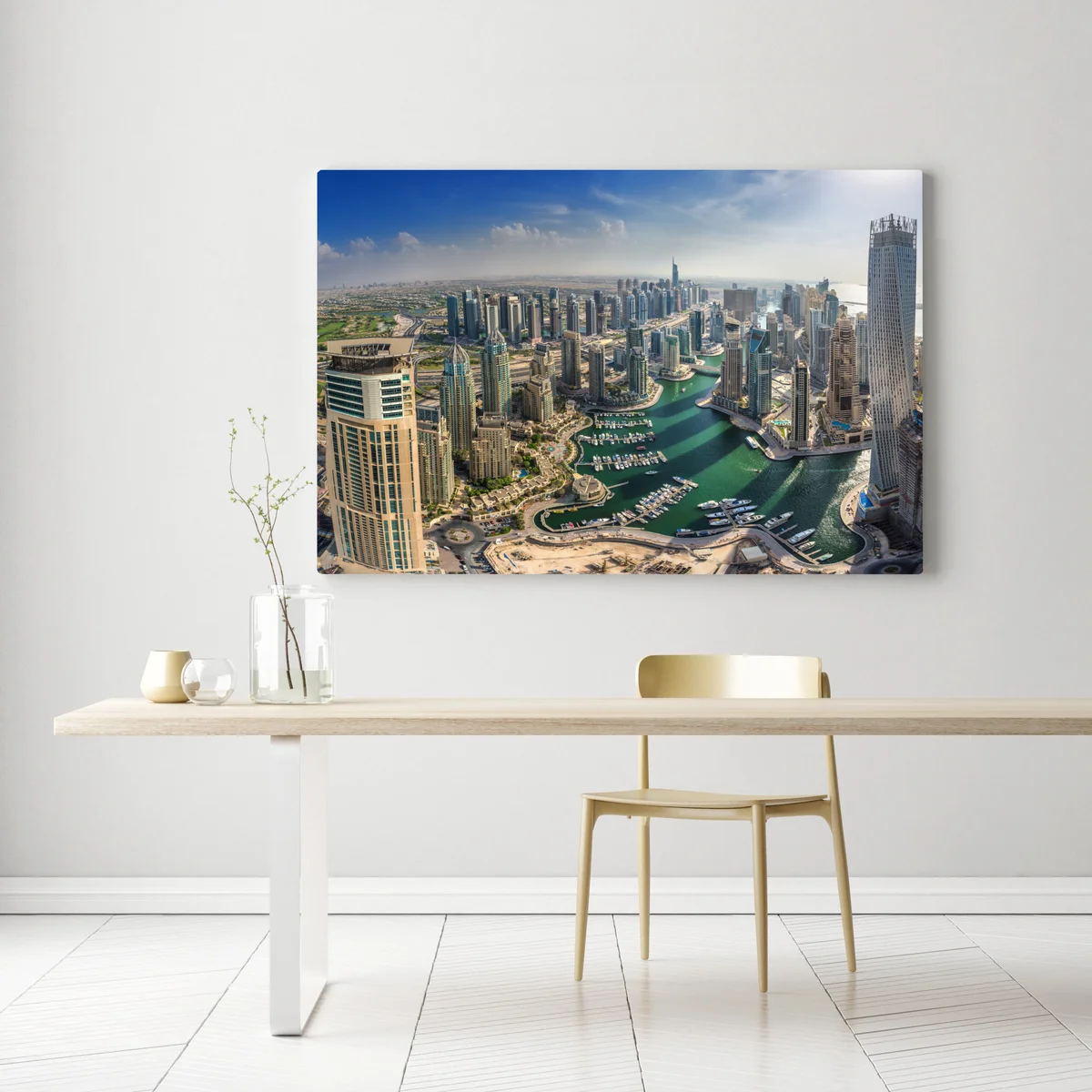 Leinwandbild Dubai Marina panorama skyline Leinwandbild Dubai Marina panorama skyline
