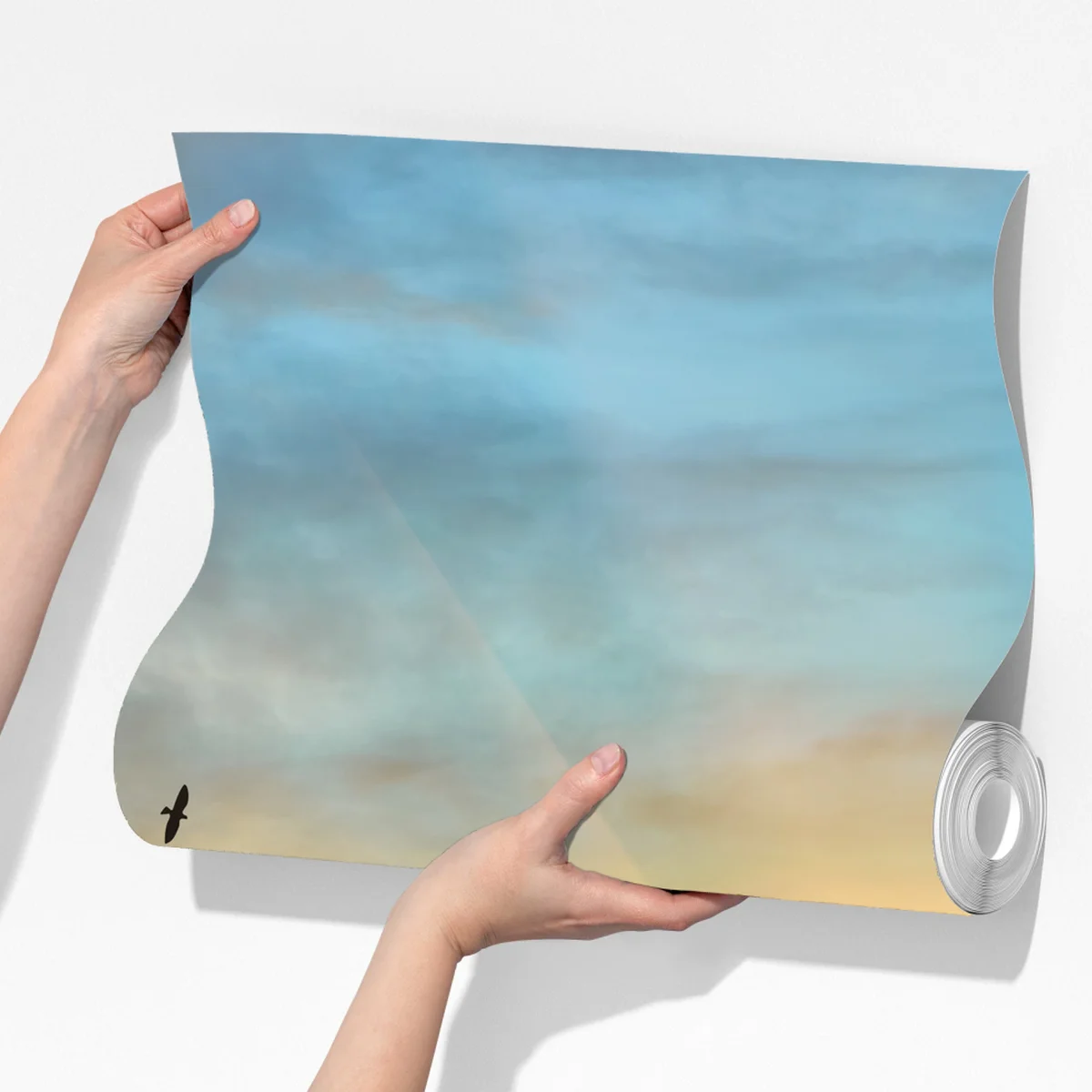 Fototapete goldener sonnenaufgang über den wolken Fototapete goldener sonnenaufgang über den wolken