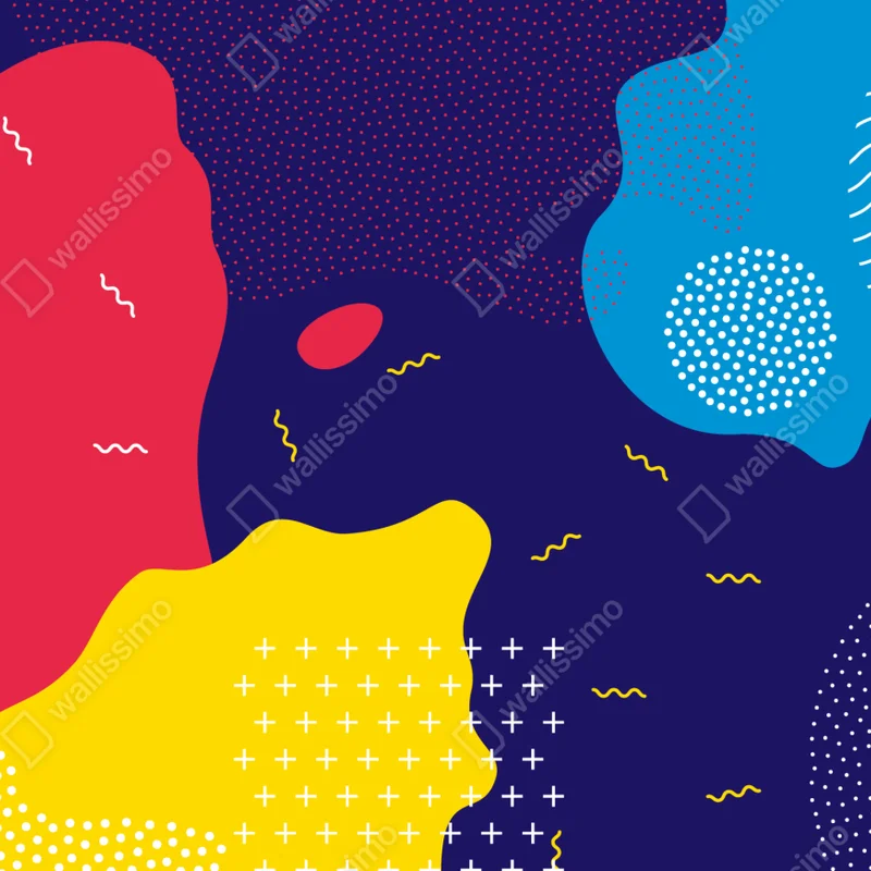 Poster lebhaftes abstraktes formenmuster Poster lebhaftes abstraktes formenmuster