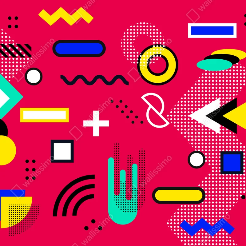 Naklejka na laptopa żywy geometryczny wzór pop Naklejka na laptopa żywy geometryczny wzór pop