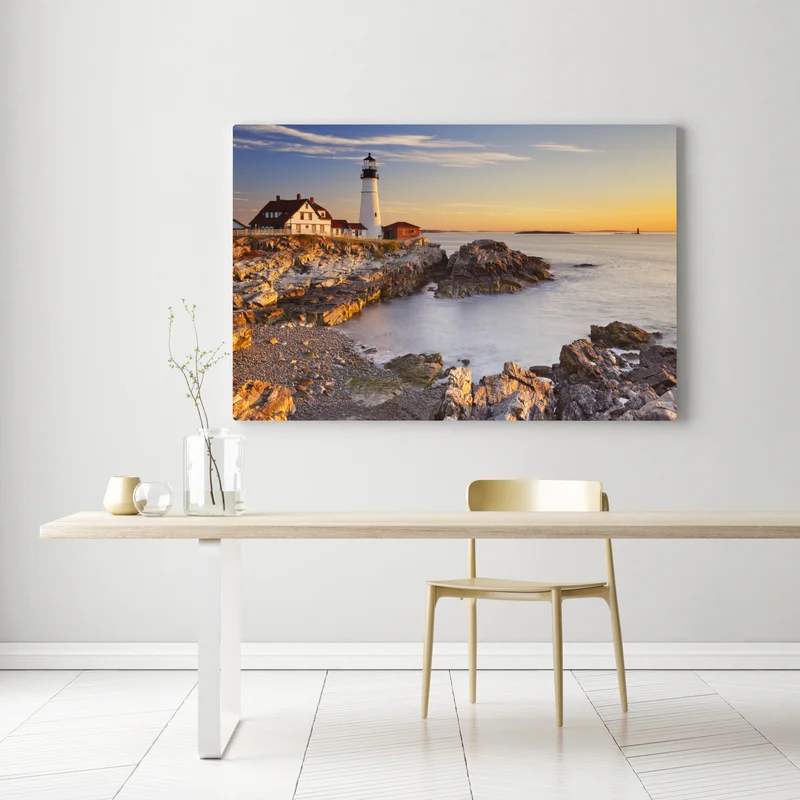 Leinwandbild Portland Head leuchtturm bei sonnenaufgang Leinwandbild Portland Head leuchtturm bei sonnenaufgang
