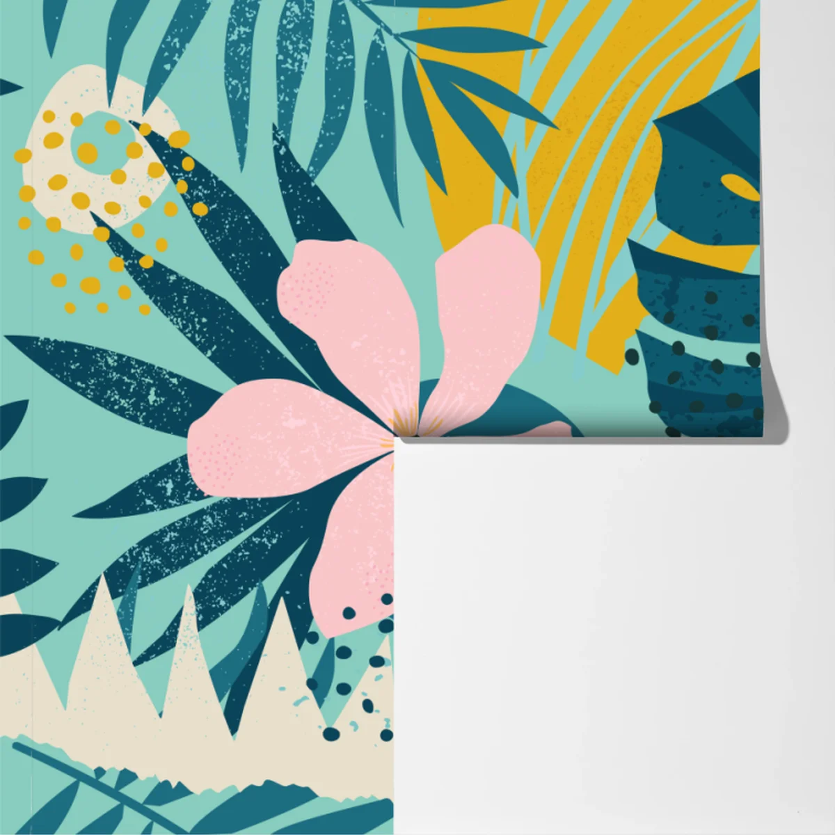 Fototapete tropische blätter und blüten Fototapete tropische blätter und blüten