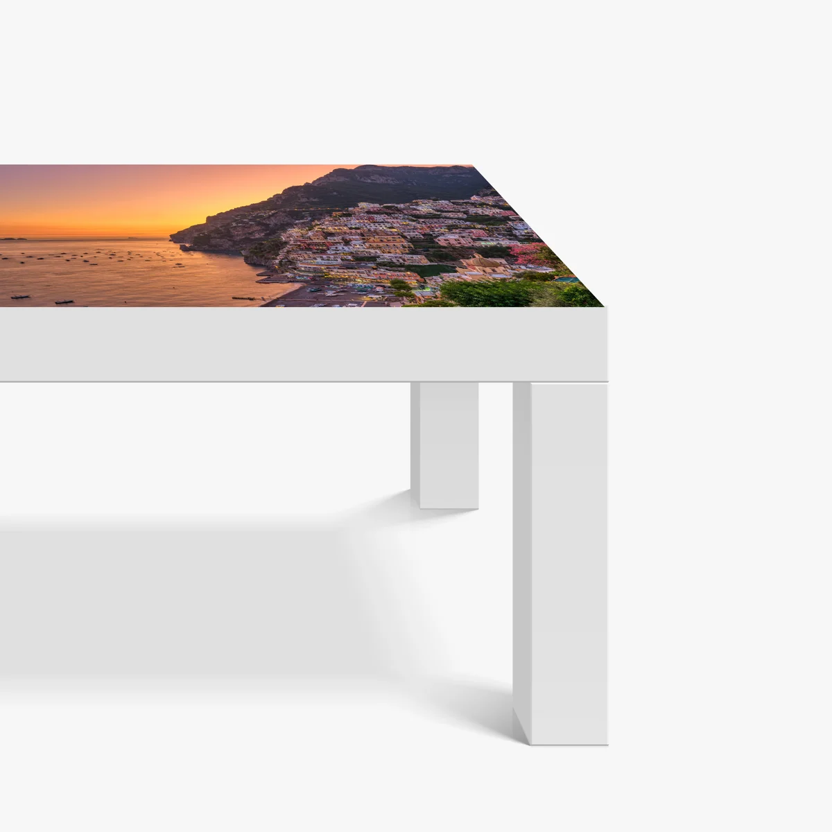 Tischaufkleber und Schreibtischaufkleber sonnenuntergang über Positano, Amalfiküste Tischaufkleber und Schreibtischaufkleber sonnenuntergang über Positano, Amalfiküste