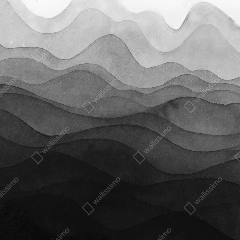 Tischaufkleber und Schreibtischaufkleber monochrome geschichtete berge Tischaufkleber und Schreibtischaufkleber monochrome geschichtete berge