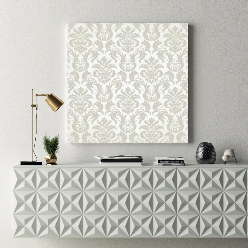 Leinwandbild elegantes beiges damastmuster Leinwandbild elegantes beiges damastmuster