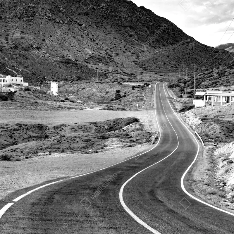 Kühlschrankaufkleber gewundene straße durch die berge Kühlschrankaufkleber gewundene straße durch die berge