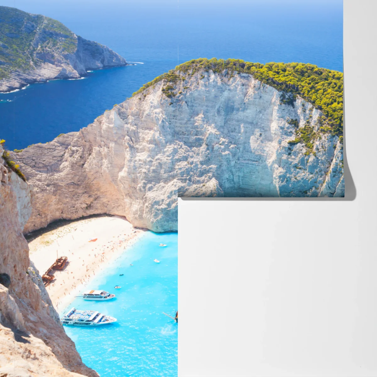 Fototapete Navagio-Bucht türkisblauer strand, Zakynthos Fototapete Navagio-Bucht türkisblauer strand, Zakynthos