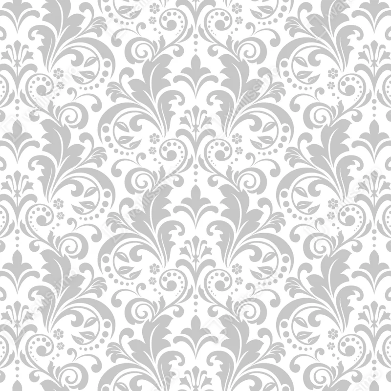 Fototapeta elegancki szary wzór damasceński Fototapeta elegancki szary wzór damasceński