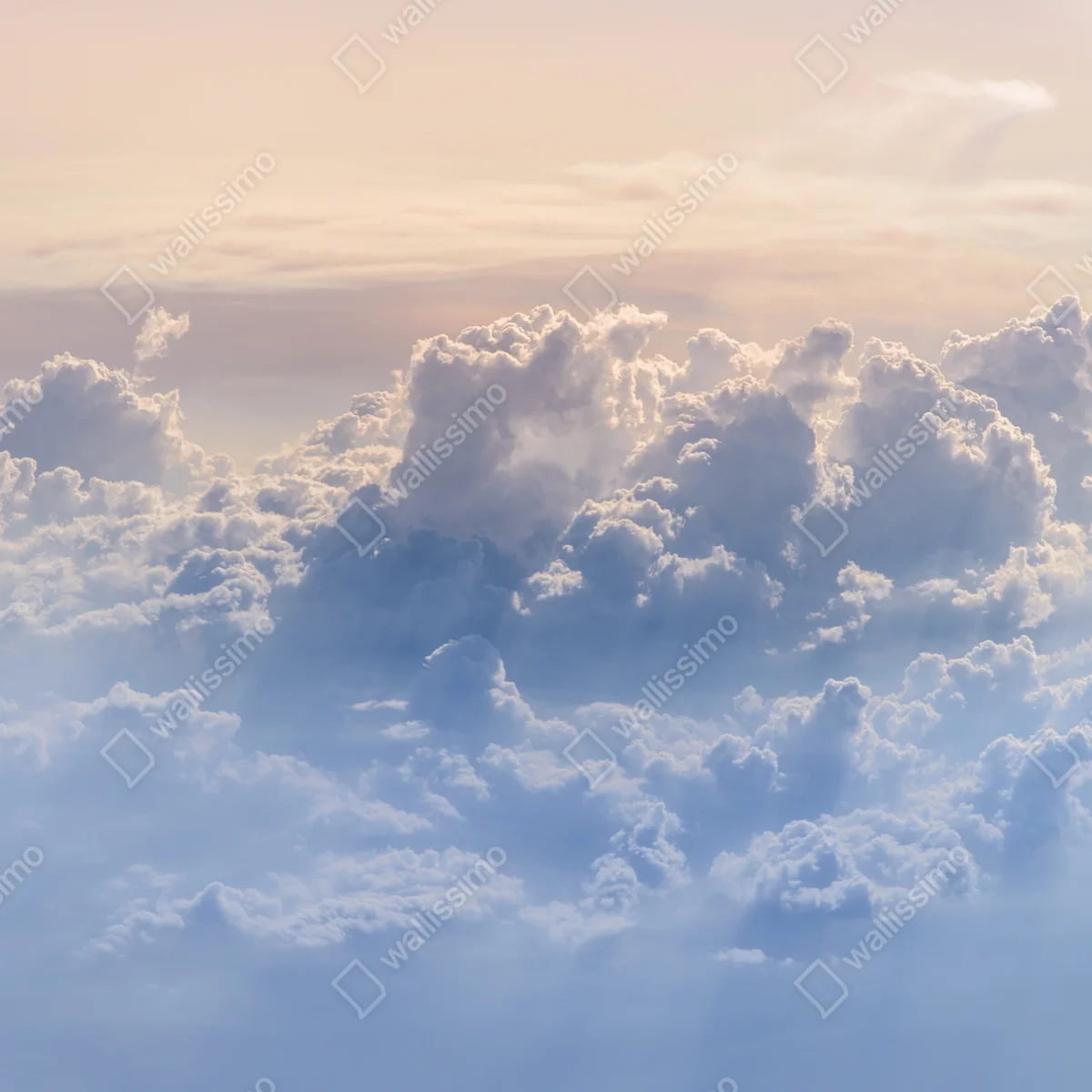 Leinwandbild sanfte wolken über dem blauen himmel Leinwandbild sanfte wolken über dem blauen himmel