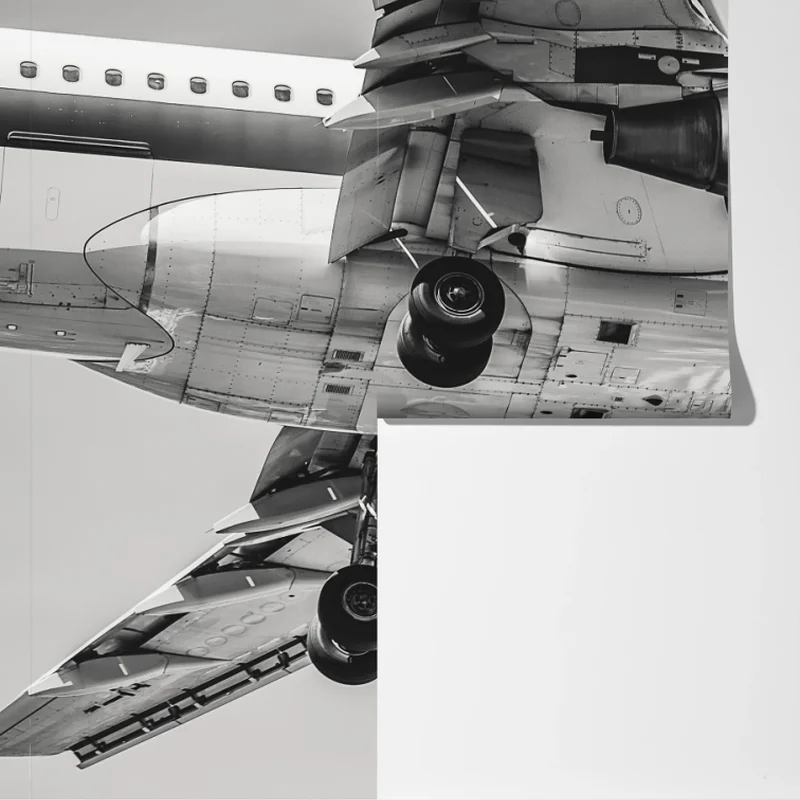 Fototapete nahaufnahme der unterseite eines flugzeugs Fototapete nahaufnahme der unterseite eines flugzeugs