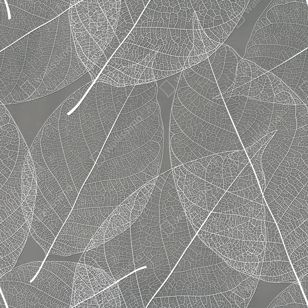 Kühlschrankaufkleber feines blattadern-muster in grautönen Kühlschrankaufkleber feines blattadern-muster in grautönen