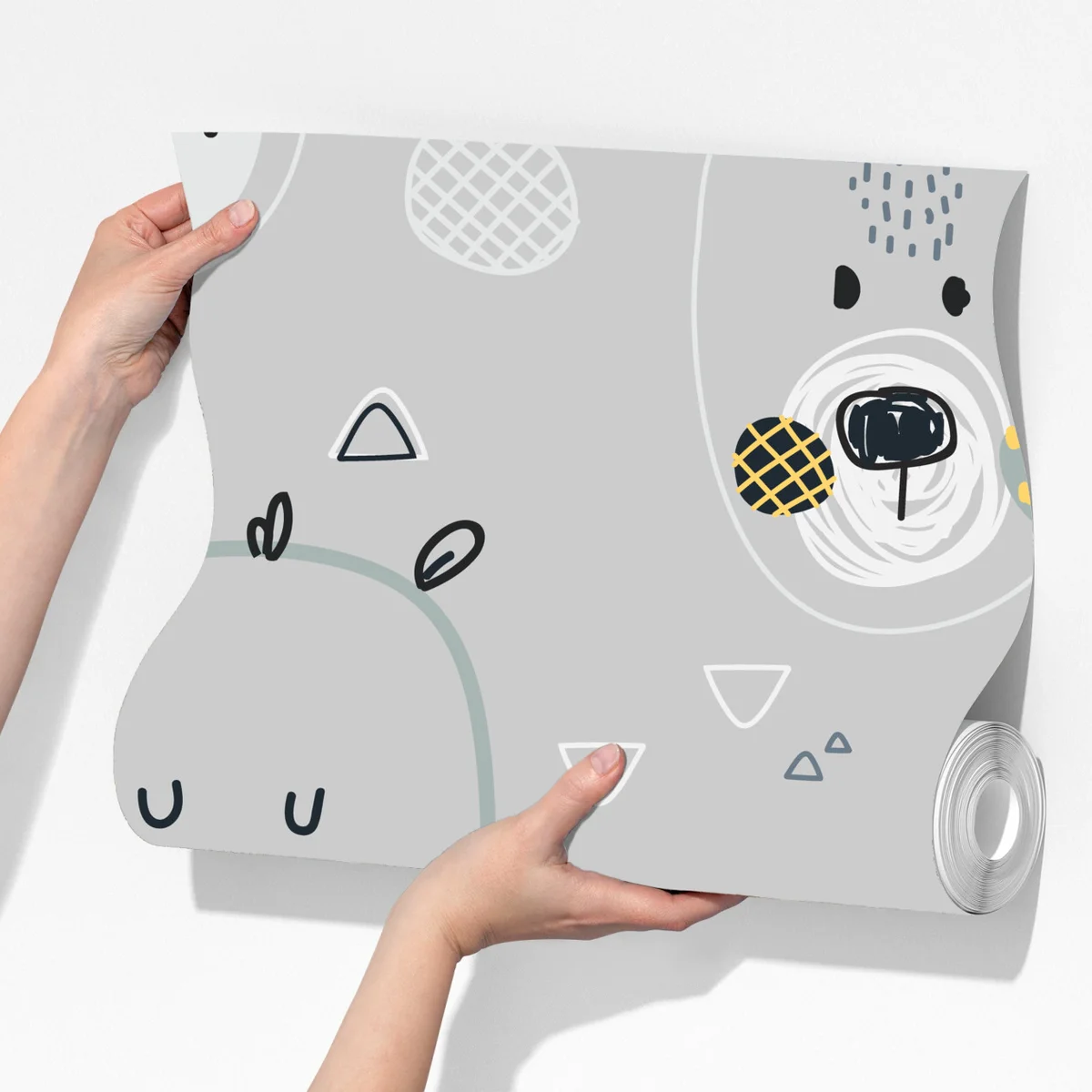 Fototapete verspieltes bärenmuster für kinderzimmer Fototapete verspieltes bärenmuster für kinderzimmer