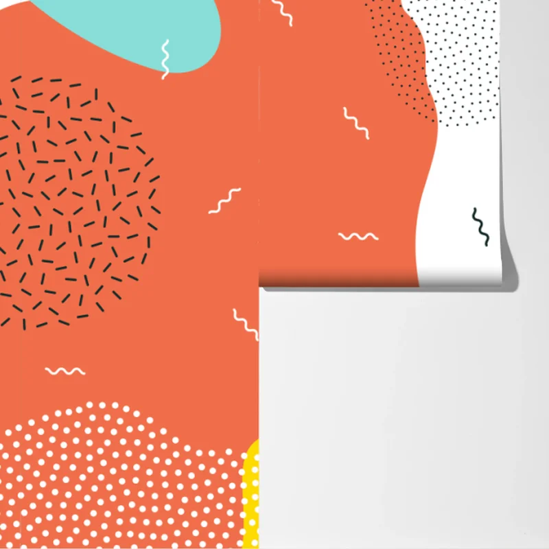 Fototapeta zabawne abstrakcyjne kształty w żywych kolorach Fototapeta zabawne abstrakcyjne kształty w żywych kolorach