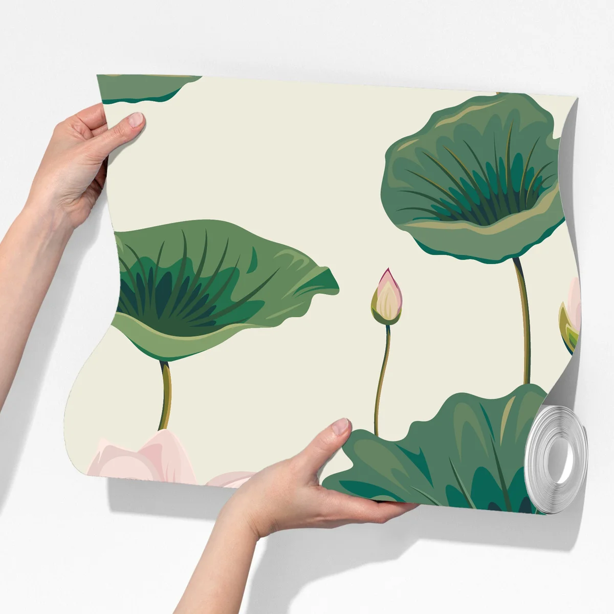 Fototapeta spokojny botaniczny wzór lotosu Fototapeta spokojny botaniczny wzór lotosu