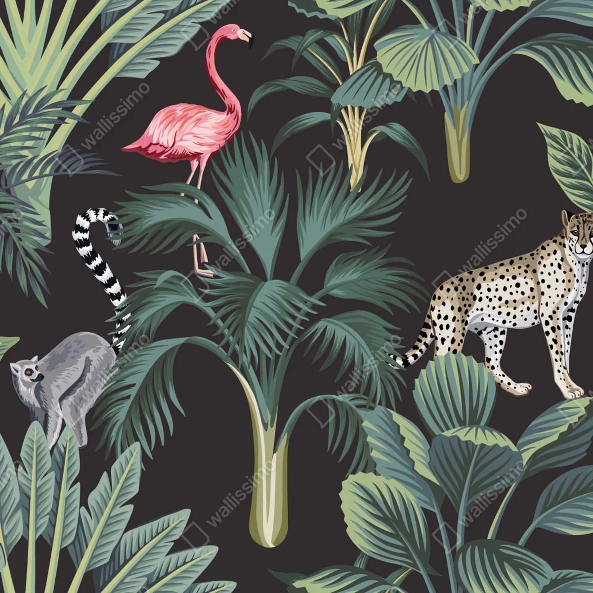 Fototapeta tropikalna dżungla z dziką przyrodą Fototapeta tropikalna dżungla z dziką przyrodą