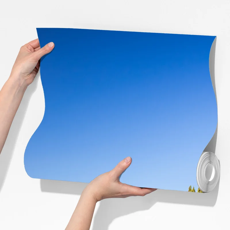 Fototapete sonnige grüne hügel mit zypressen Fototapete sonnige grüne hügel mit zypressen