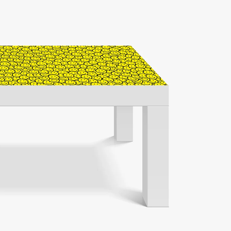 Tischaufkleber und Schreibtischaufkleber fröhliches smiley muster