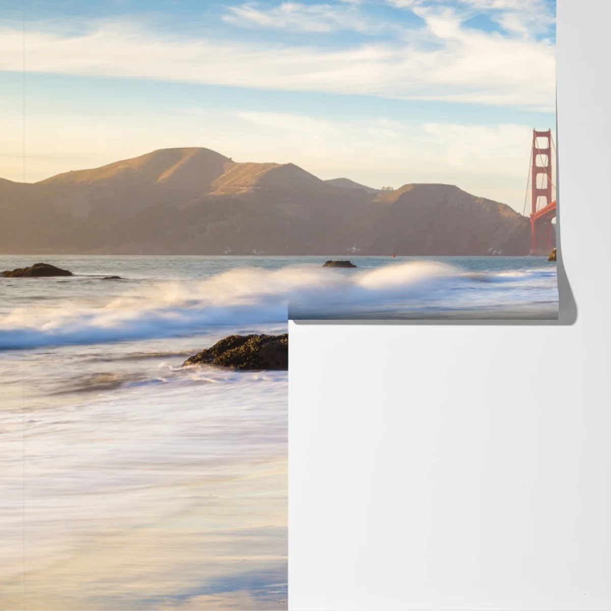 Fototapeta Golden Gate o zachodzie słońca Fototapeta Golden Gate o zachodzie słońca