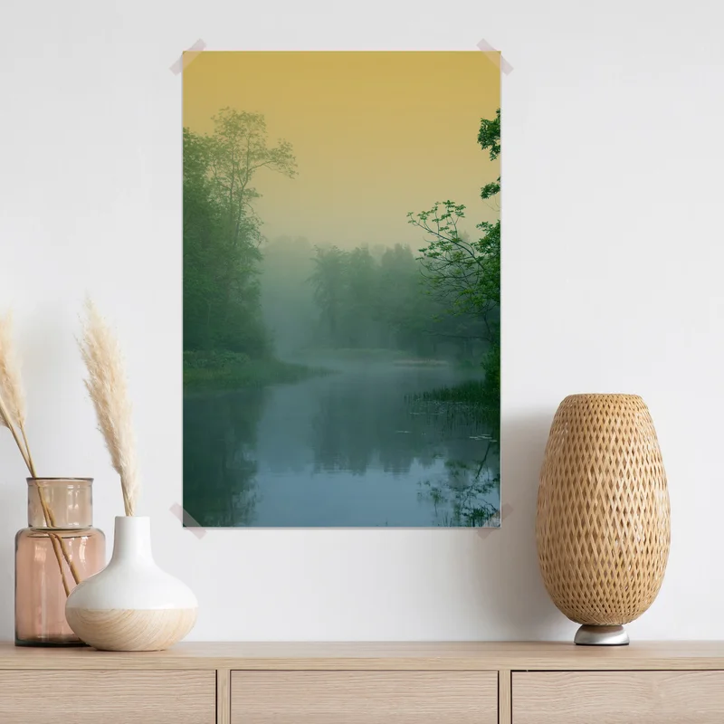 Poster Magischer Fluss • Poster bei Wallnifity® Poster Magischer Fluss • Poster bei Wallnifity®