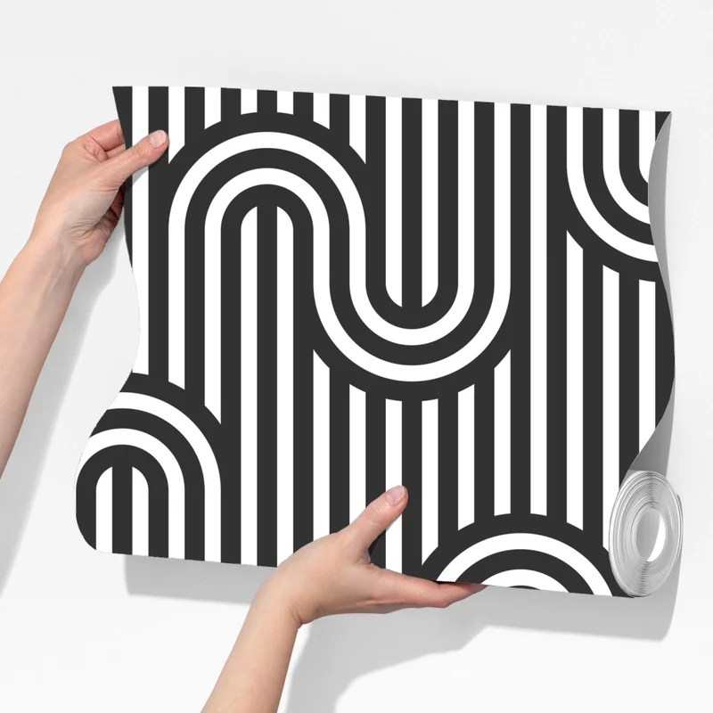 Fototapeta czarno-biały geometryczny wzór optyczny Fototapeta czarno-biały geometryczny wzór optyczny