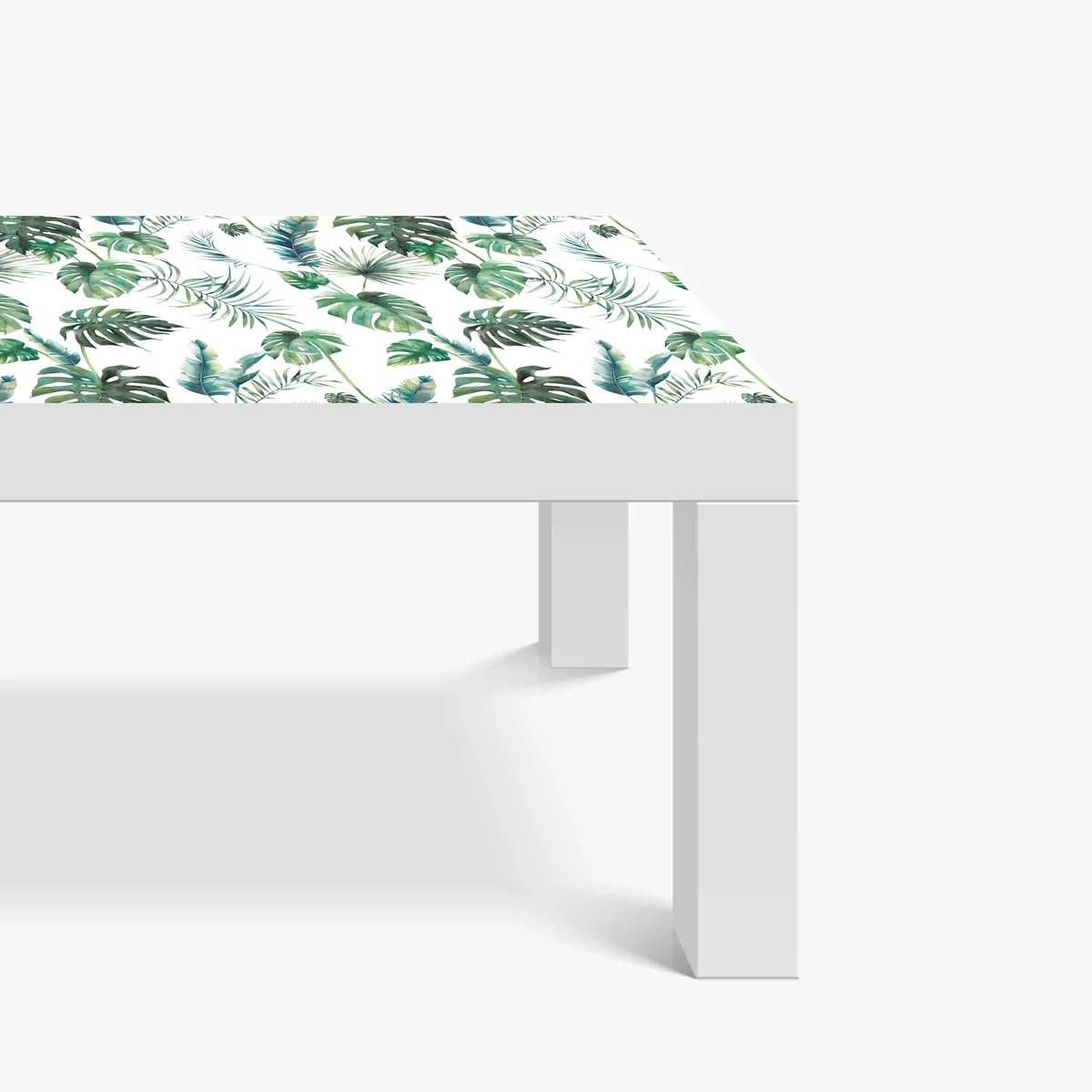 Tischaufkleber und Schreibtischaufkleber aquarell tropische blätter muster Tischaufkleber und Schreibtischaufkleber aquarell tropische blätter muster