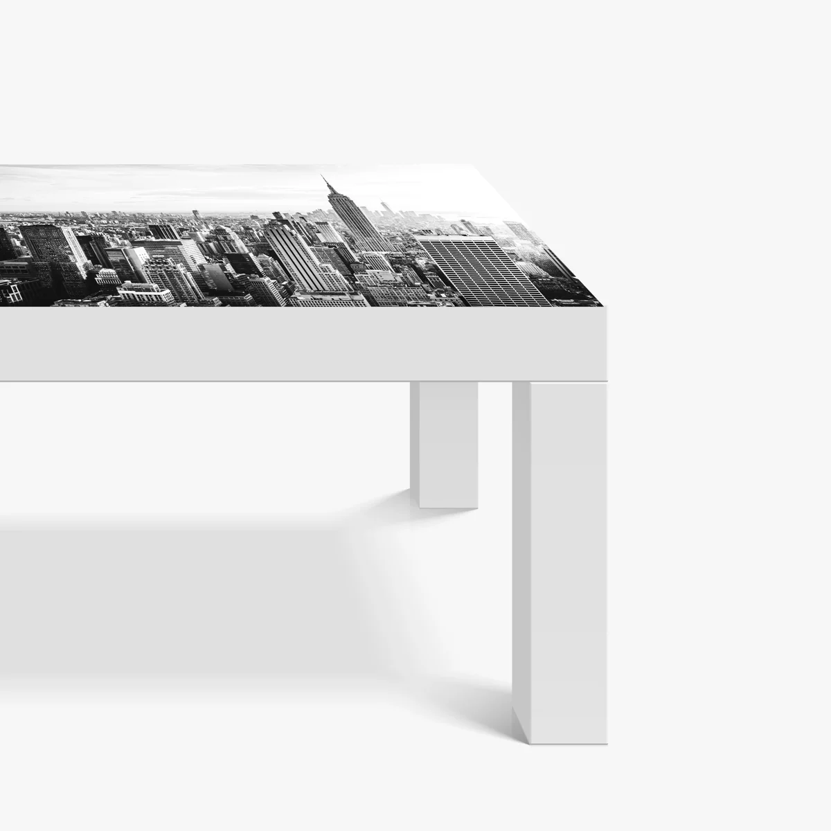 Tischaufkleber und Schreibtischaufkleber New York panorama in schwarzweiß Tischaufkleber und Schreibtischaufkleber New York panorama in schwarzweiß